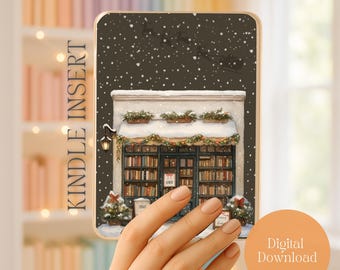 Kindle-inlägg till julbokhandeln: Bokhandelsdesign (digital nedladdning), minimalistiskt Kindle-inlägg