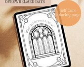 Adult Coloring Pages | Self Care Coloring | Journal Pages | Type B Journal Add-On | ADHD-Friendly Digital Pages | ADHD Resources