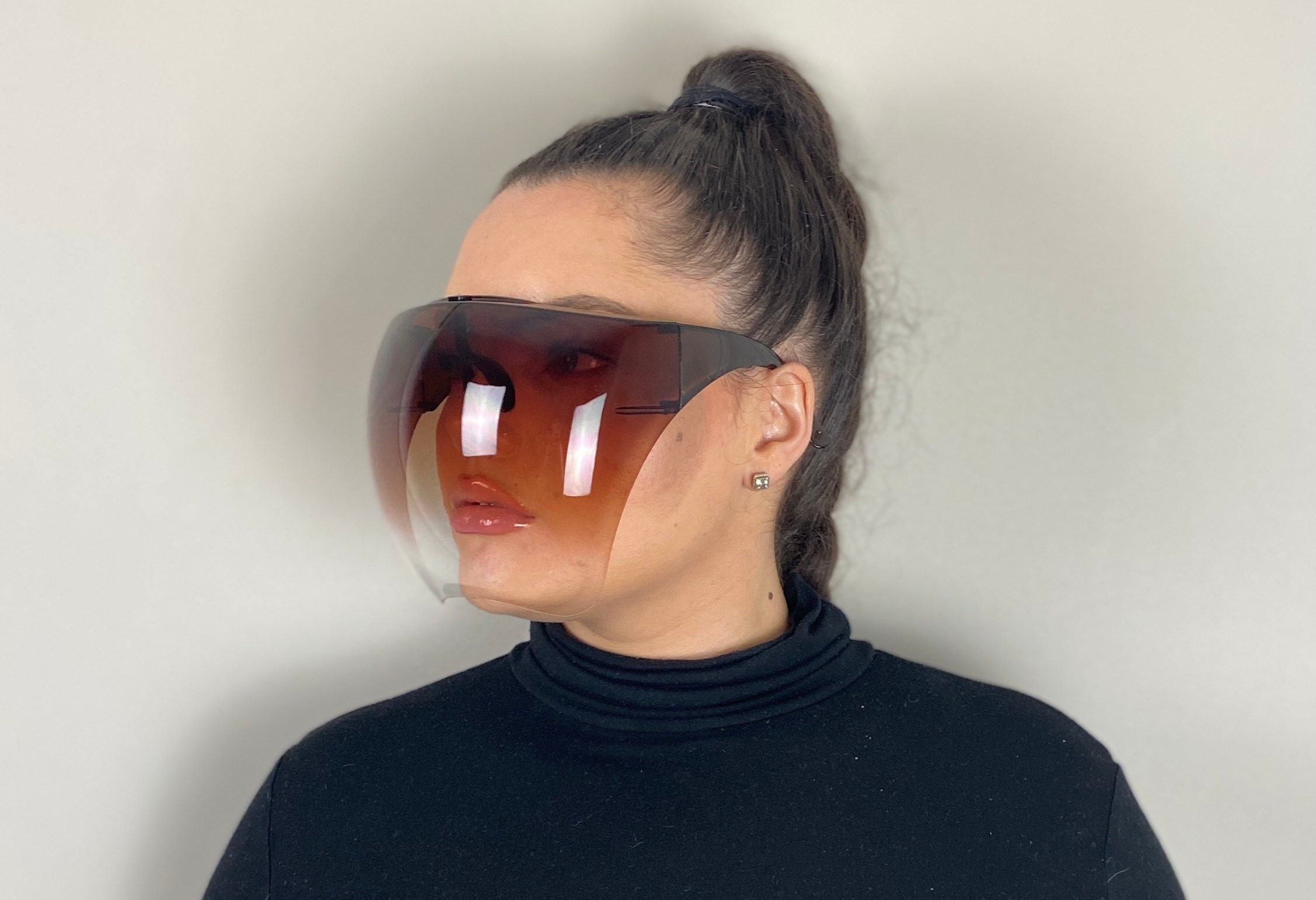 Transparent Face Shield Sun Visor Face Shield Sunglasses Etsy UK