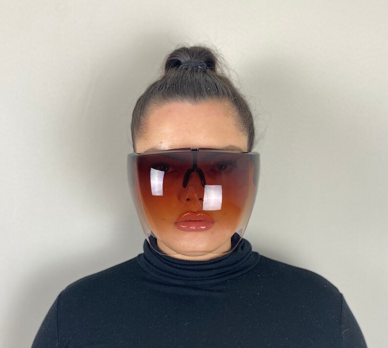 Transparent Face Shield Sun Visor Face Shield Sunglasses Etsy