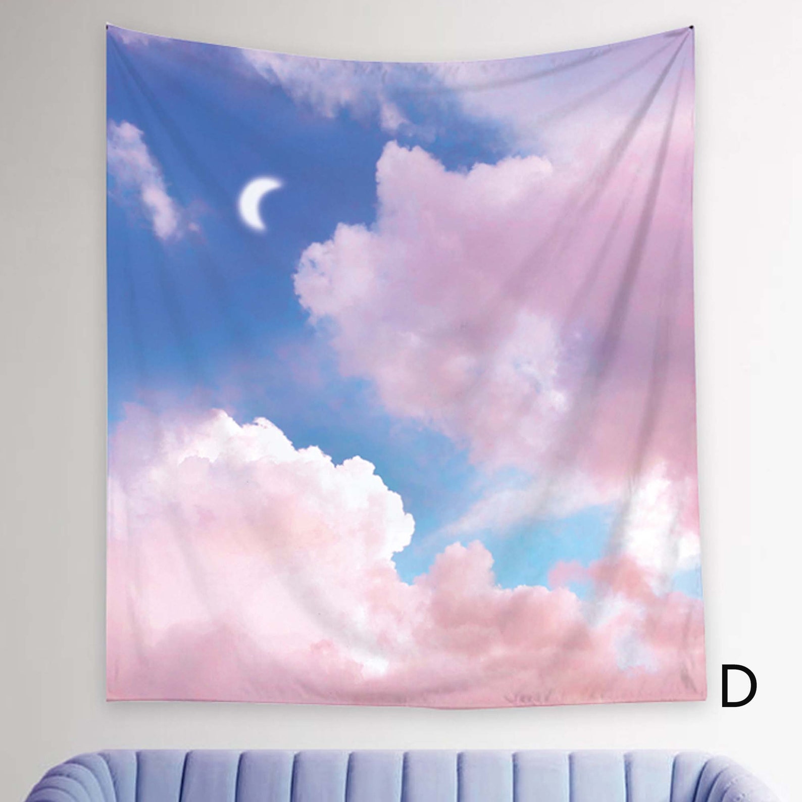 Pink Cloud Tapestry Summer Sky Tapestry Dreamy Tapestry Etsy