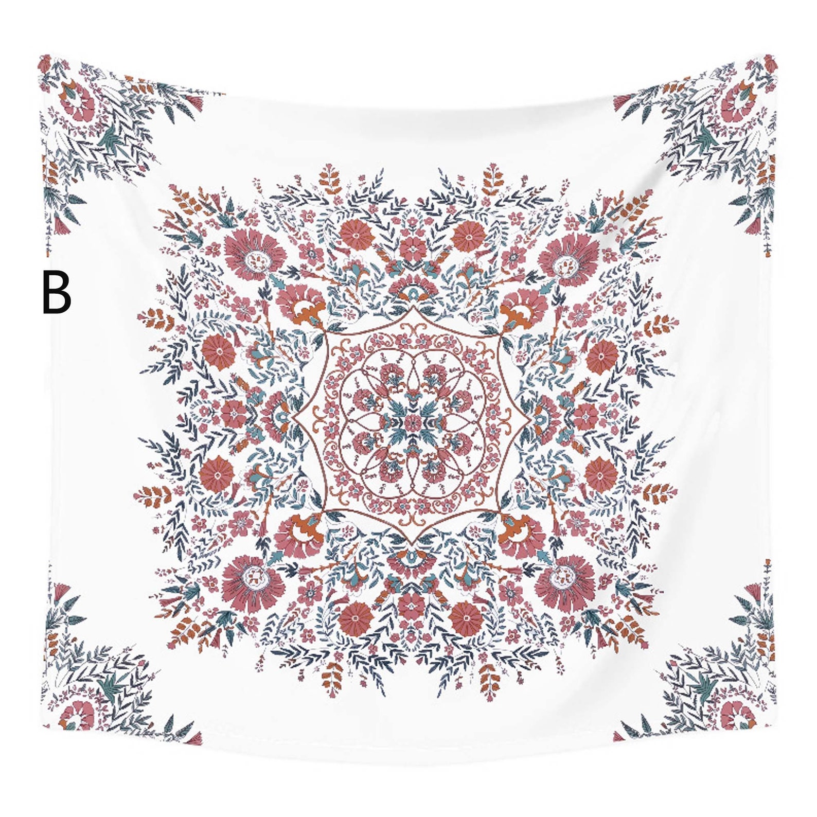 Floral Tapestry Printed Tapestry Home Decoration Wall Etsy