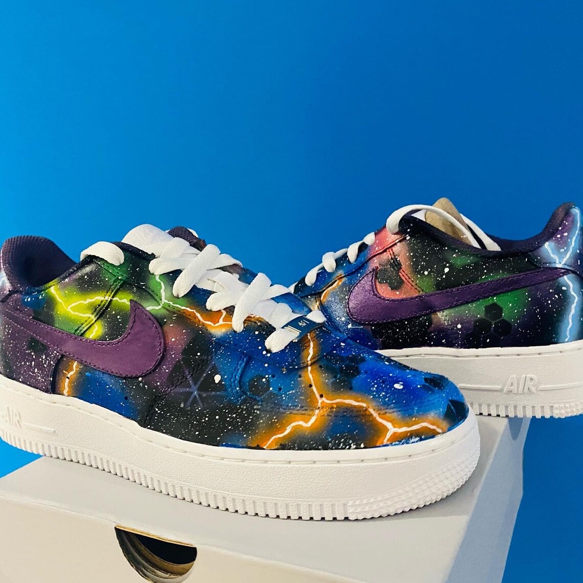 custom galaxy air force 1