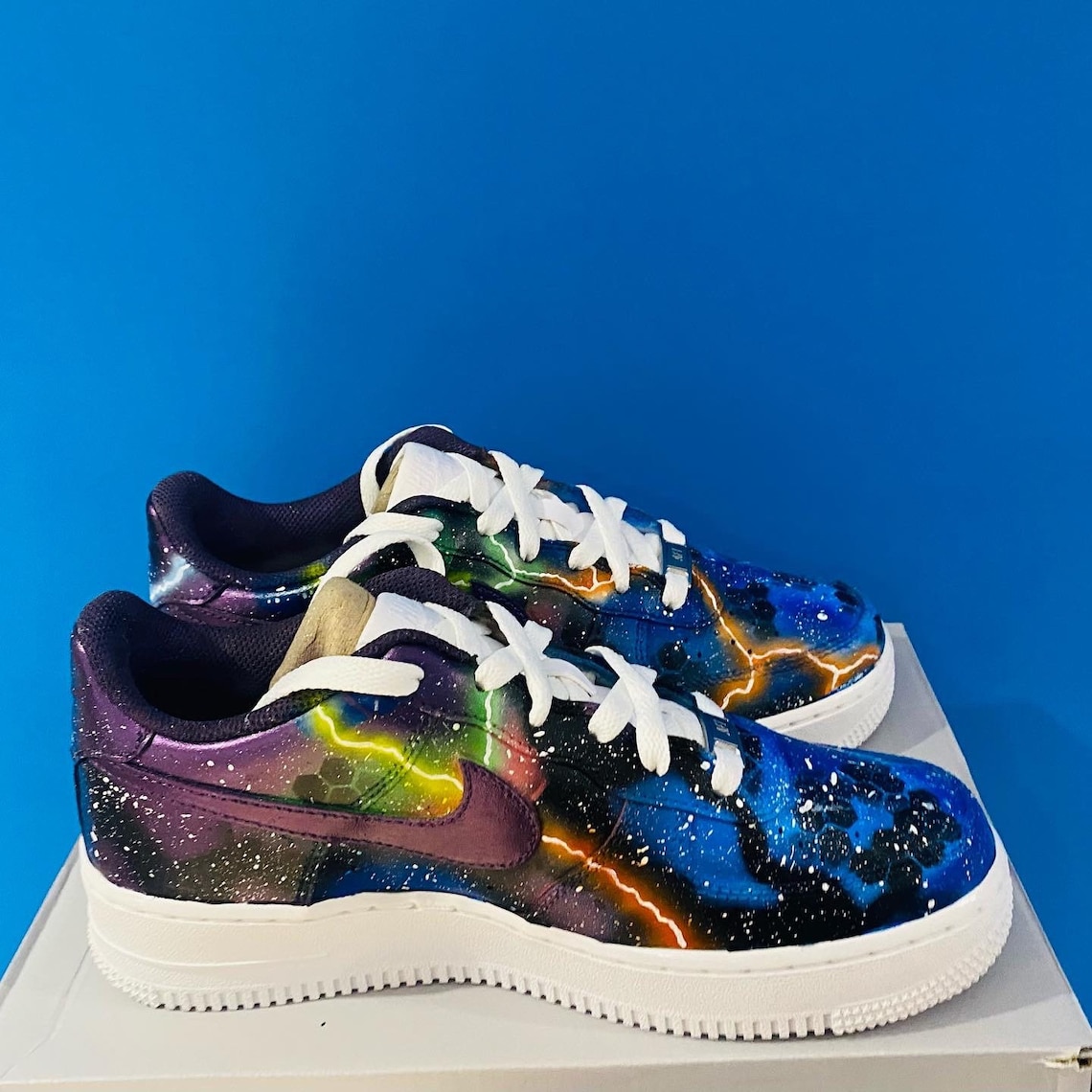 custom galaxy air force 1
