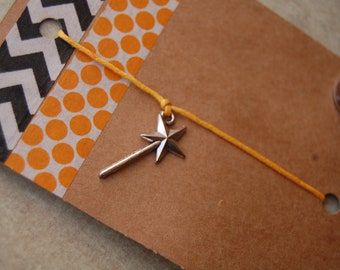 Wizard Wish Bracelet, Charm Cord Bracelet, Party Favor