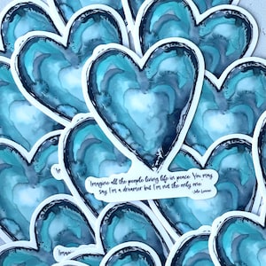 Imagine Heart Sticker