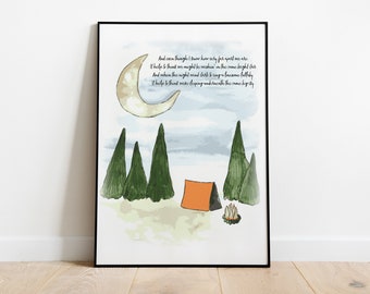 En algún lugar por ahí- Impresión de acuarela