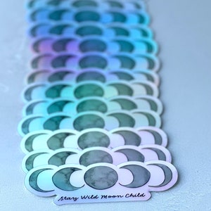 Stay Wild Moon Child Holographic Sticker