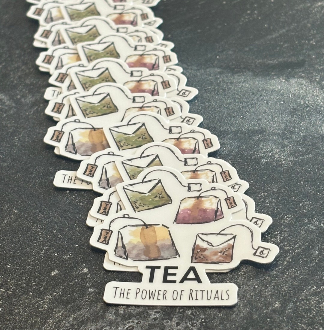 Tea Ritual Tag Tea Ritual Sticker - Tea Bags - Etsy