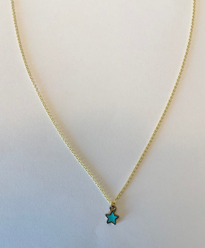 Y2k star necklaces gold chain or seed beads trendy dainty Etsy