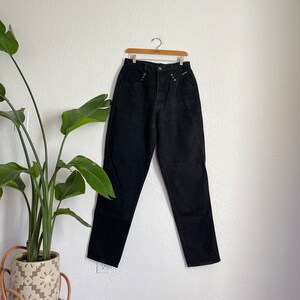 29/30 vintage Rockies black wash bareback western style classic jeans Rocky Mountain yoked rodeo ranching jeans image 2