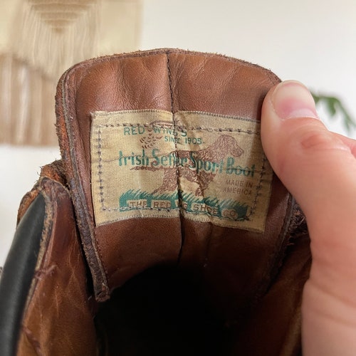 6.5-7 W- vintage Redwing leather hiking boots shops 70s style outdoors granola hiking camping boots