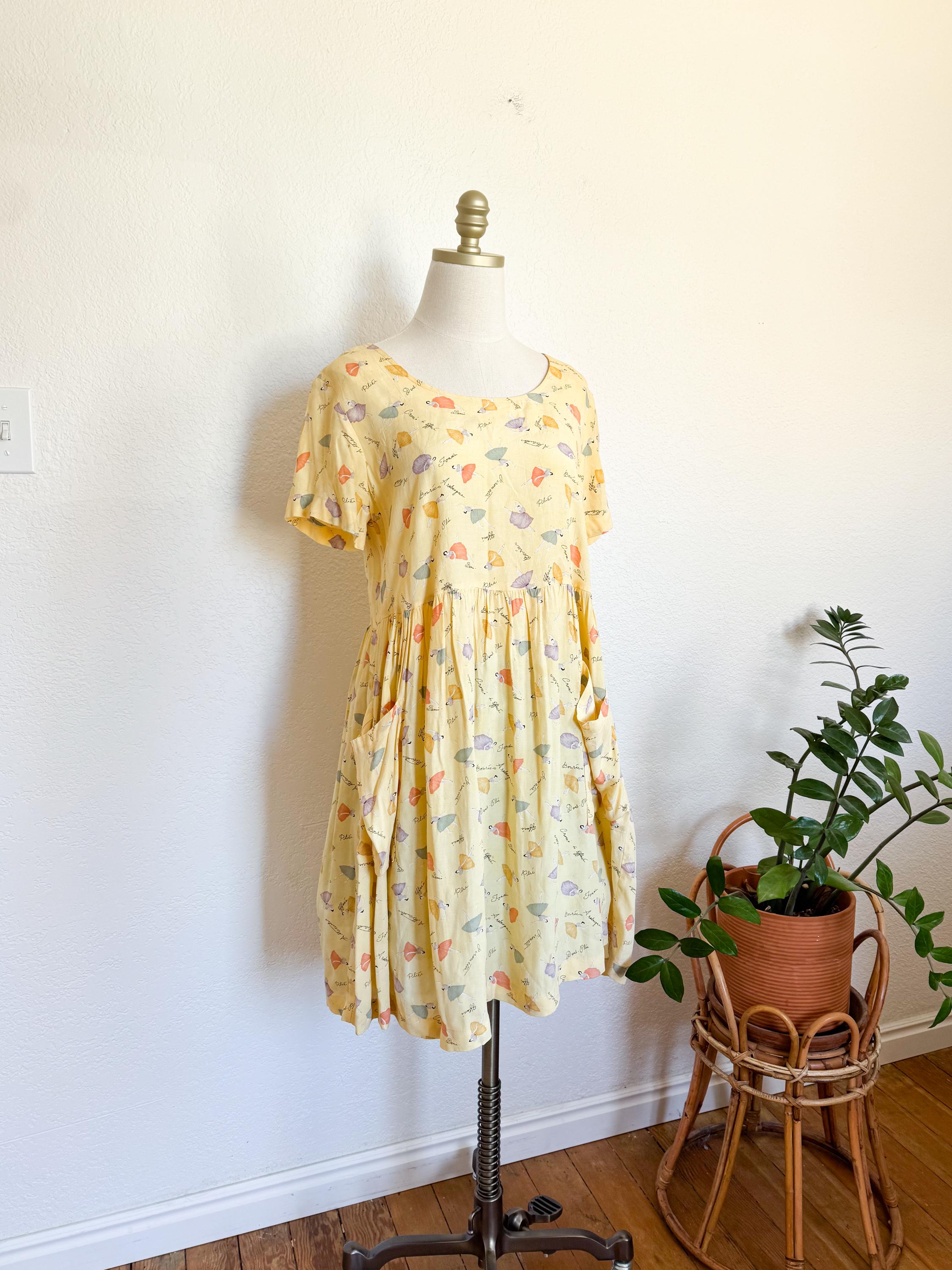 prom dresses long and flowy 90s patchwork maxi dress (L) – Lucky's Vintage main image 0