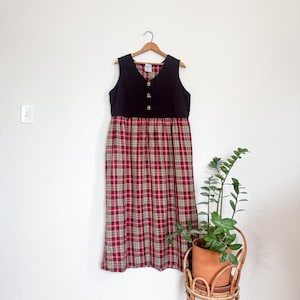 Plaid Jumper Dress - Etsy