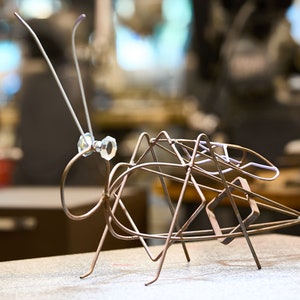 Metal Garden Grasshopper, large