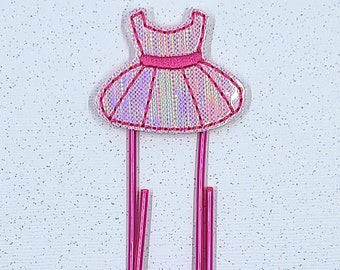 pink tutu planner clip, ballet bookmark for girls, dance teacher gifts for dancers, ballerina gifts for little girls, cute