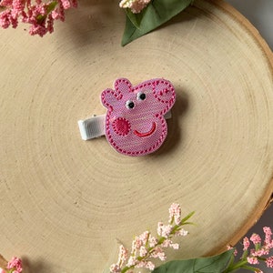 Pig Hair Clips for toddlers, Cute Hair accessories for girls, Pigtail Bows, Baby Girl Hair Clip, Girls alligator clips for hair, English Pig