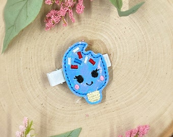 Popsicle Hair Clip, Cute Hair Clip, Pigtail Bows, Baby Girl Hair Clip, Toddler Hair Clip, Girls Hair Clip, Newborn Bows, Summer Hair Bow