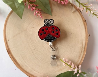 Ladybug Badge Reel, Summer Badge Reel for nurses, Pediatric Badge Reel, Cute Badge, nurse Badge Reel, Medical Badge Reel, Gift for Nurse