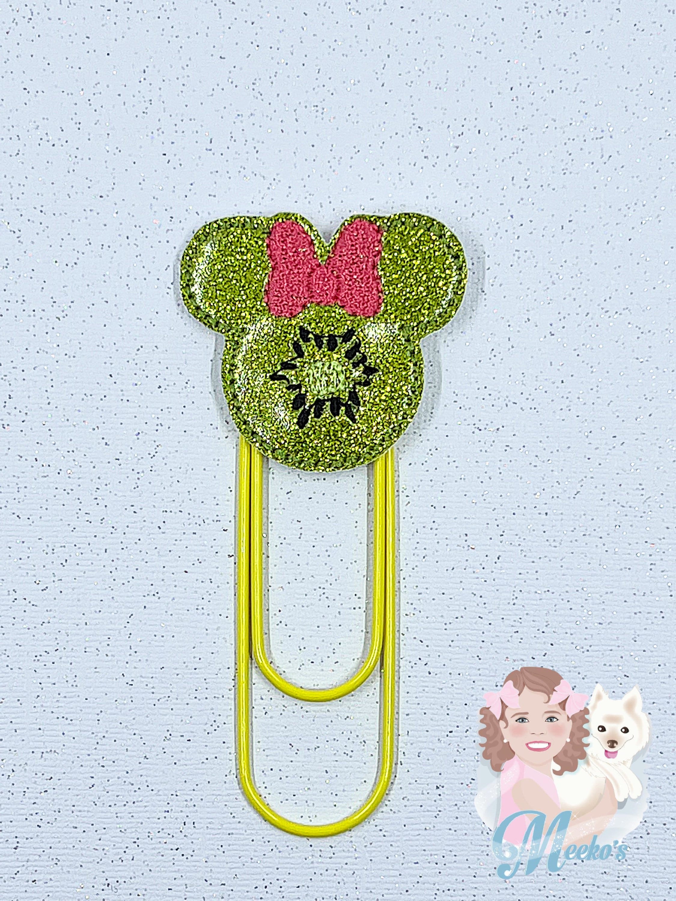 ハンドメイドあき Kiwi Planner Clips, Minnie Clip, Bookmark for Women, Book