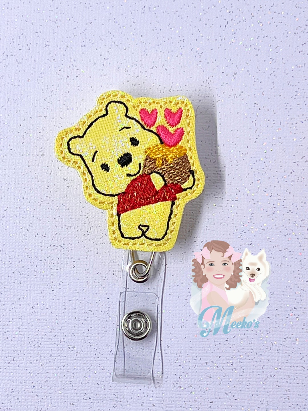 Valentines Day Badge Reel Velcro Badge Reel Nurse Badge Etsy