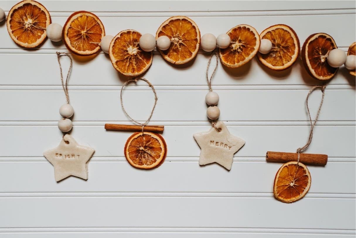 Dried orange ornament set of 5 Etsy