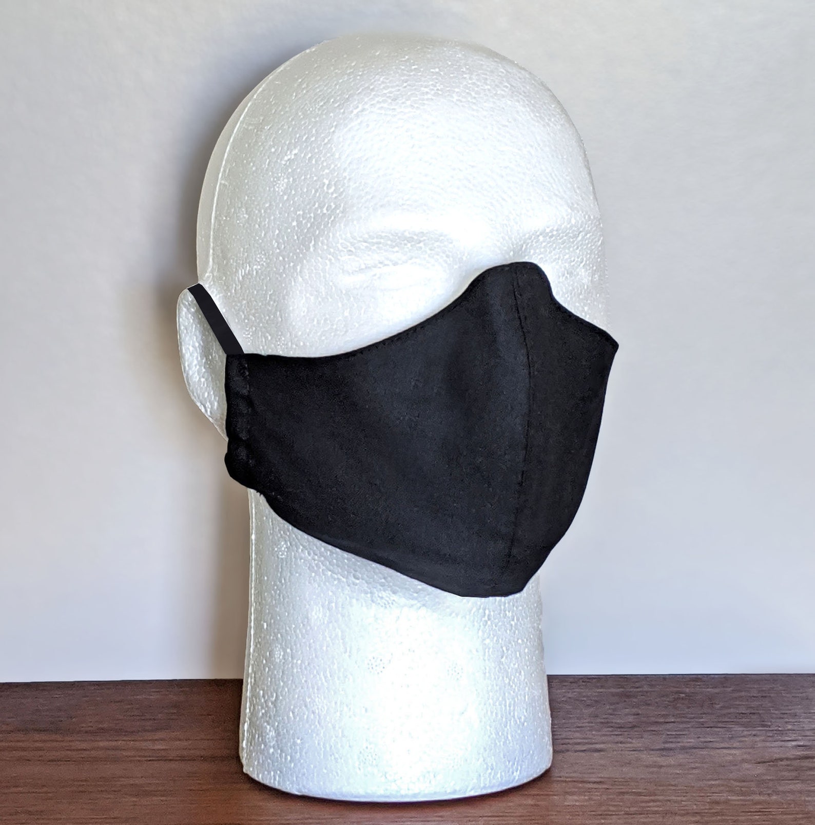 Pack of Solid Basic Black Face Masks Unisex Washable Etsy