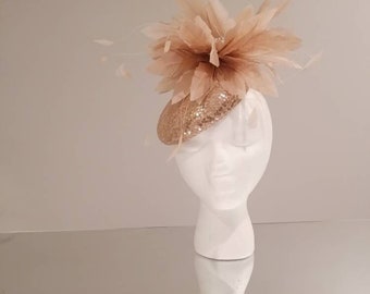 Rose Gold Fascinator - Etsy UK