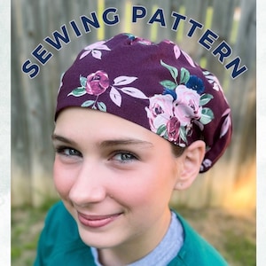 Sewing PATTERN Greys Anatomy-Inspired Euro Style Surgical Scrub Cap Hat DIY Easy Sew Digital Download  **video tutorial available!**