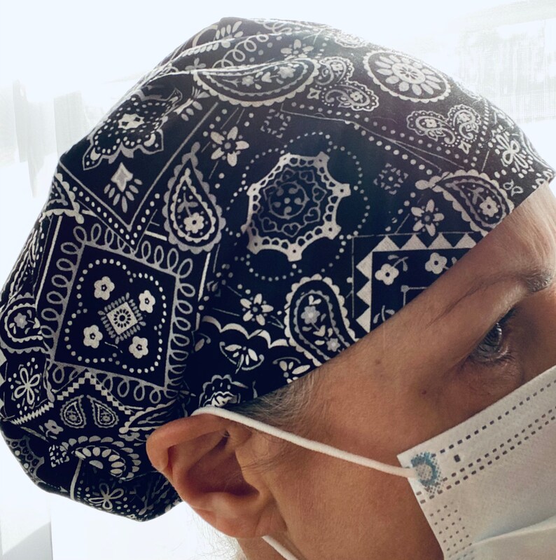 Sewing PATTERN Greys Anatomy-Inspired Euro Style Surgical Scrub Cap Hat DIY Easy Sew Digital Download video tutorial available image 8