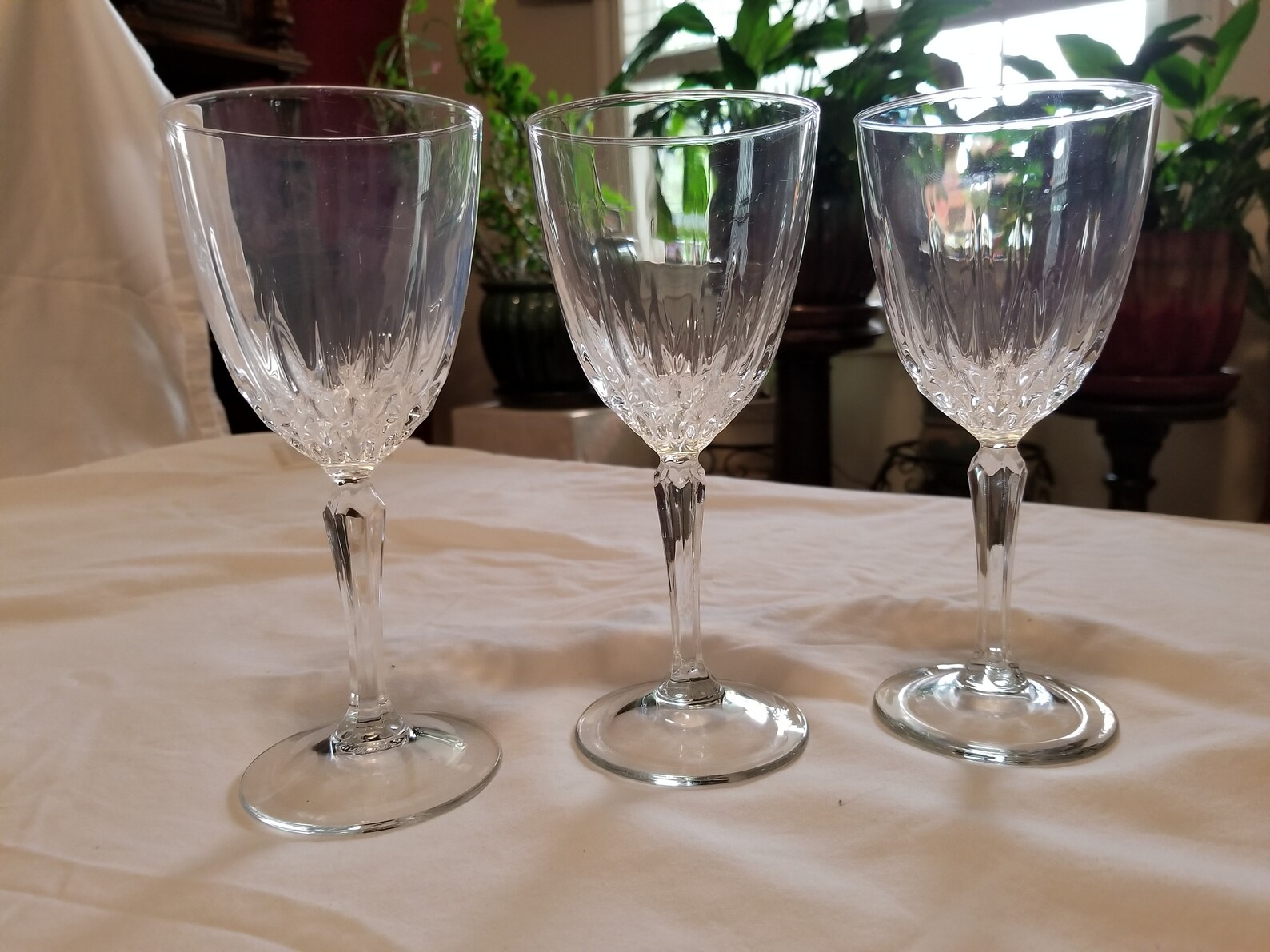 Waterford Wine Glasses Signed on Base Set of 3 Etsy