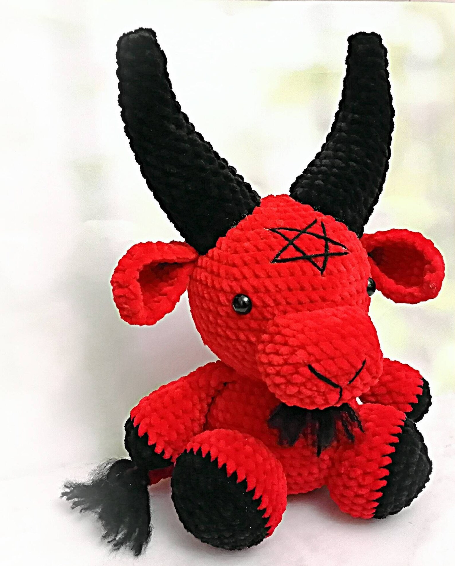 Baby baphomet plush crochet kawaii baphomet Etsy