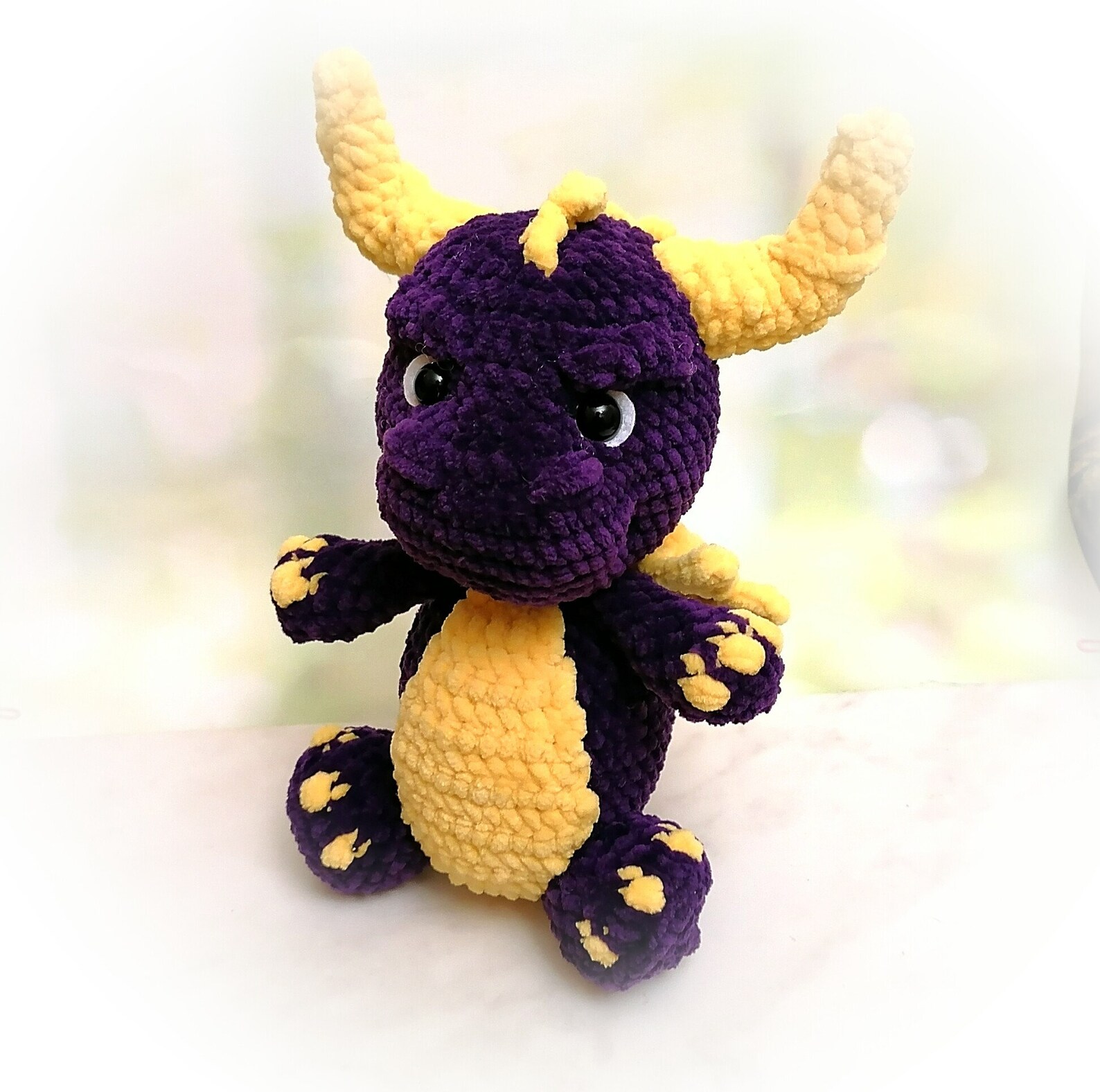 Spyro dragon plush toy purple dragon. | Etsy