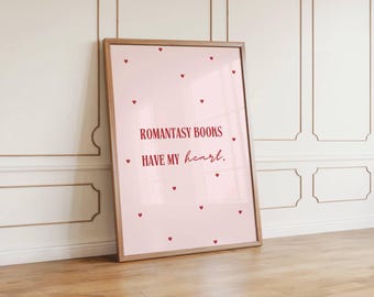 Romantasy Bookish Print, Bookish digital print