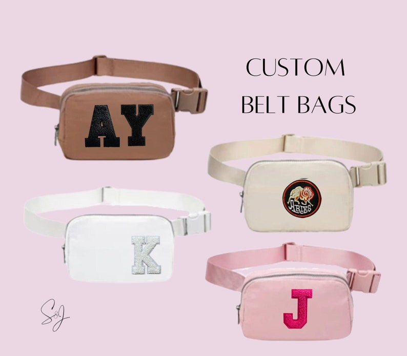 Custom Personalized Belt Bags Monogram Fanny Pack Gifts Lululemon Dupe