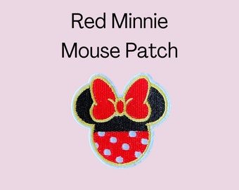 Disney Minnie/ Mickey Mouse Iron On Patch | Disney Accessory