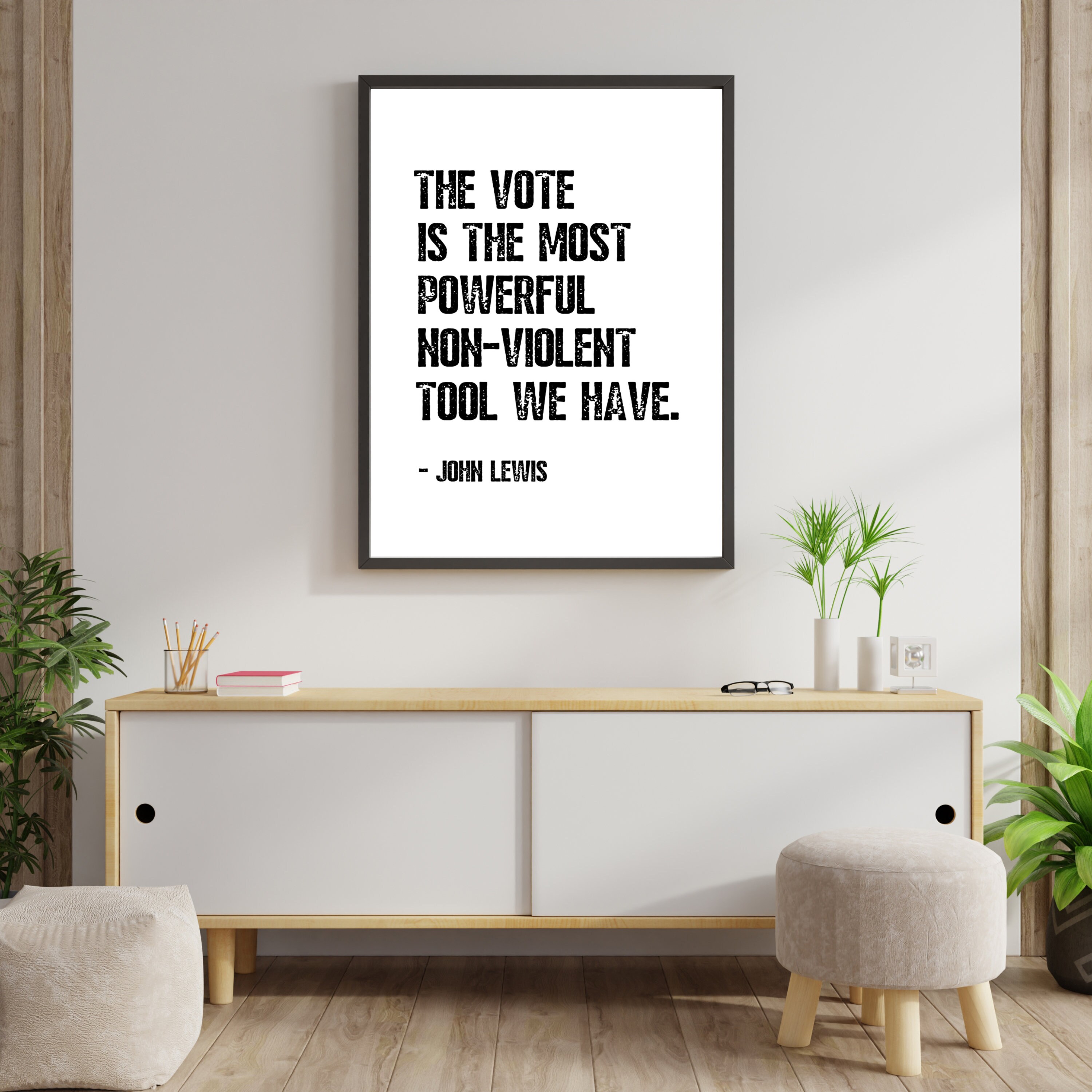 John Lewis Sign John Lewis Quote Poster Print Wall Art John Etsy UK