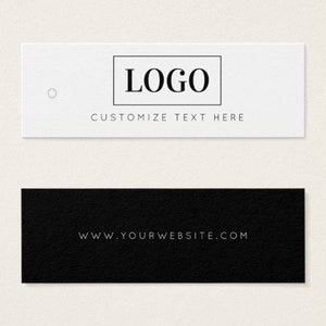 Modern Boutique Tag for Clothing, Custom Clothing Tags, Clothing label, Custom Hang Tag, Custom Clothing labels, Product Tag with String