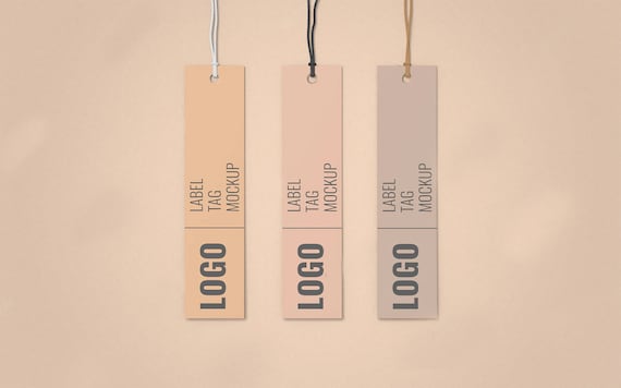 Custom Clothing Tags, Custom Hang Tag, Custom Clothing labels, Product Tag with String, Clothing label, Modern Boutique Tag for Clothing