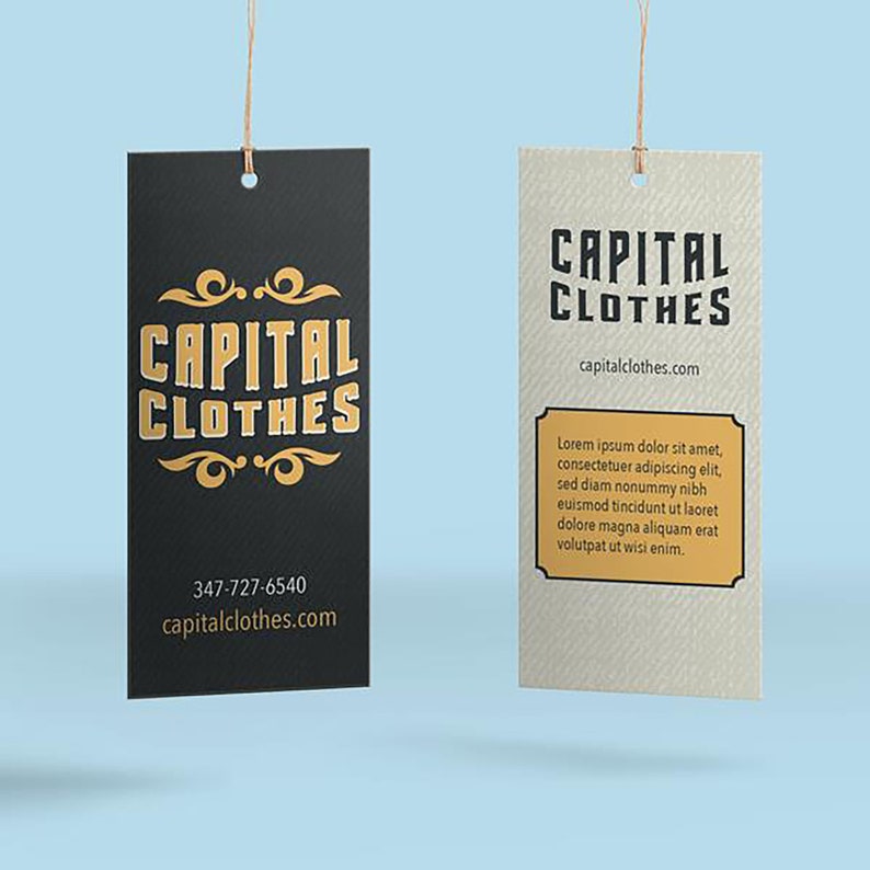 Customize Tags Custom Design Hang Tags, Personalized Hang Tags With Rounded Corner ...