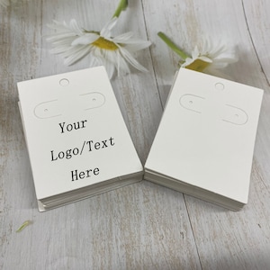 Tarjetas de aretes rectangulares personalizadas, Tarjeta de exhibición de joyas, Etiquetas colgantes de joyería personalizadas, Tarjetas de exhibición de aretes personalizadas, Tarjetas de joyería