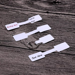 100pcs Paper Small Price Tags Stickers For Ring Necklace Bracelet