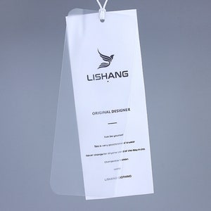 Conjuntos de etiquetas personalizadas, etiquetas de cartón y etiquetas de PVC personalizadas, etiquetas de diseño, etiquetas de precios personalizadas, etiquetas para tienda de ropa, etiquetas esmeriladas con esquinas redondas