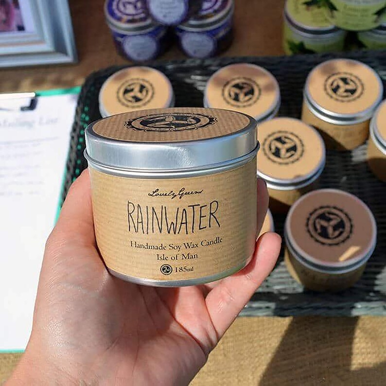 Personalized Kraft Paper Labels for Candles Editable Candle Etsy