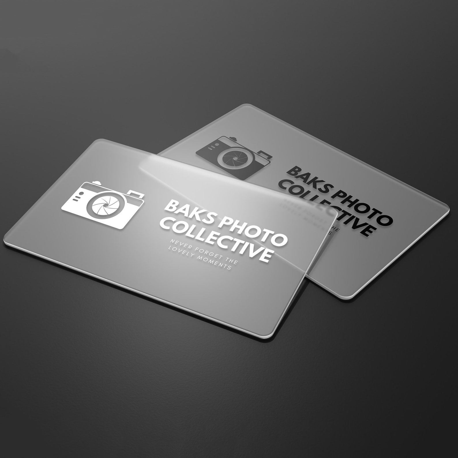 Transparent Plastic Business Cards Luxury Clear Business Etsy