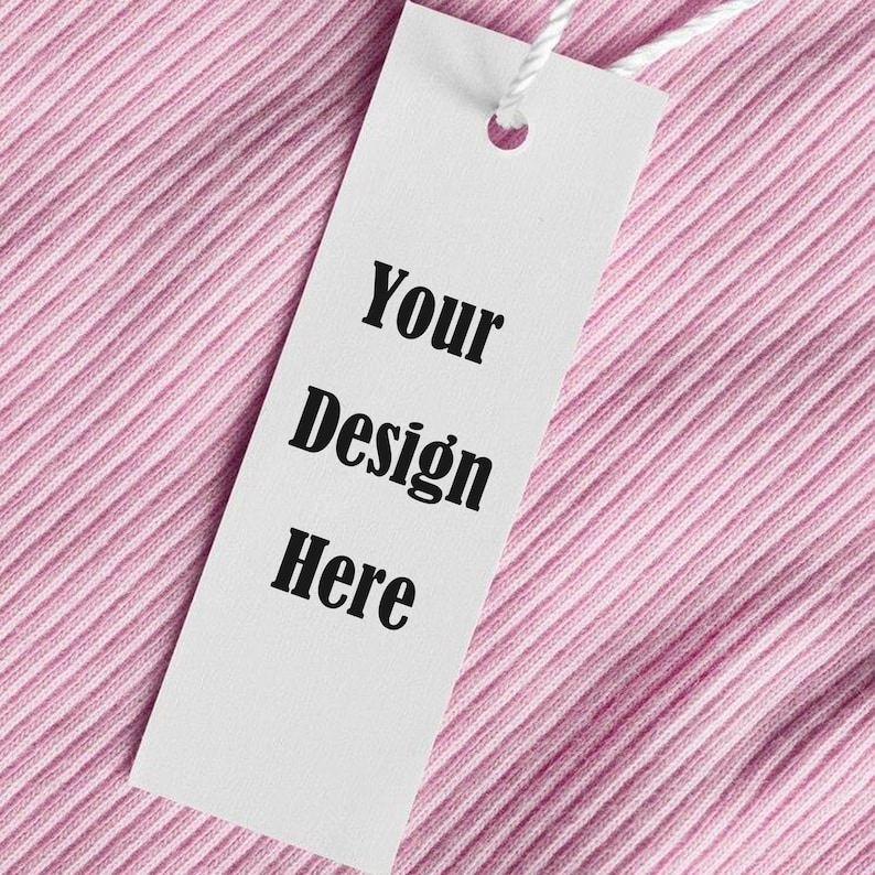Modern Boutique Tag for Clothing, Custom Clothing Tags, Clothing label, Custom Hang Tag, Custom Clothing labels, Product Tag with String image 3