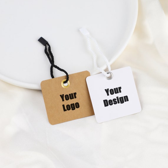 500 GSM Jewelry Hang Tag with Reinforced Eyelet, Thick Custom Tag with Grommet, Thank You Tag, Personalized Gift tags with Round Corners