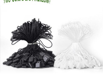 White or Black Hang Tag String, Hang Tag Strings, Swing Tag Strings, Product Strings, Clothing Hang Tag String, Hang Tags Attachment