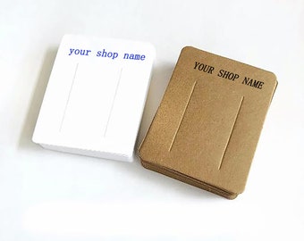 Aangepaste haarboog-displaykaart, haarclip-displaykaart, kraftpapier of wit papier voor haaraccessoires en sieraden zonder ophanggat