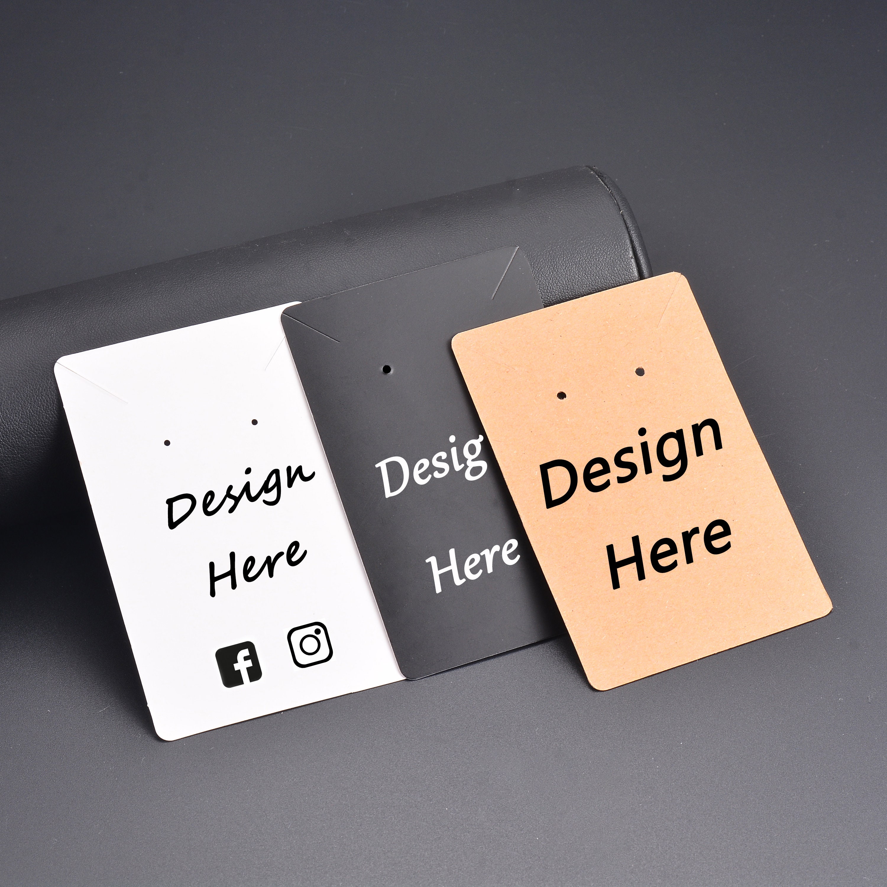 Custom Earring Cards With Your Logo or Text, Set Earring Display Cards ...